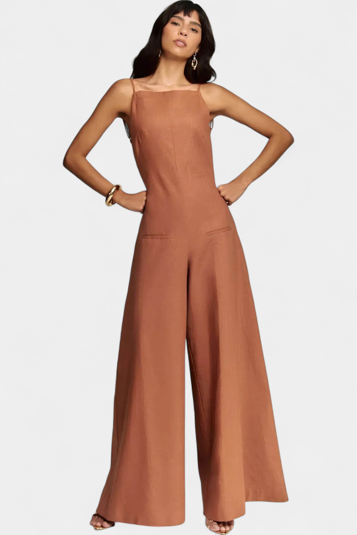 Phyllis – Wide-Leg Structured Elegant Jumpsuit
