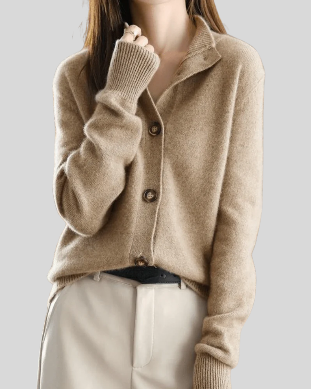 Gabriella – Soft Knit Button-Down Cardigan