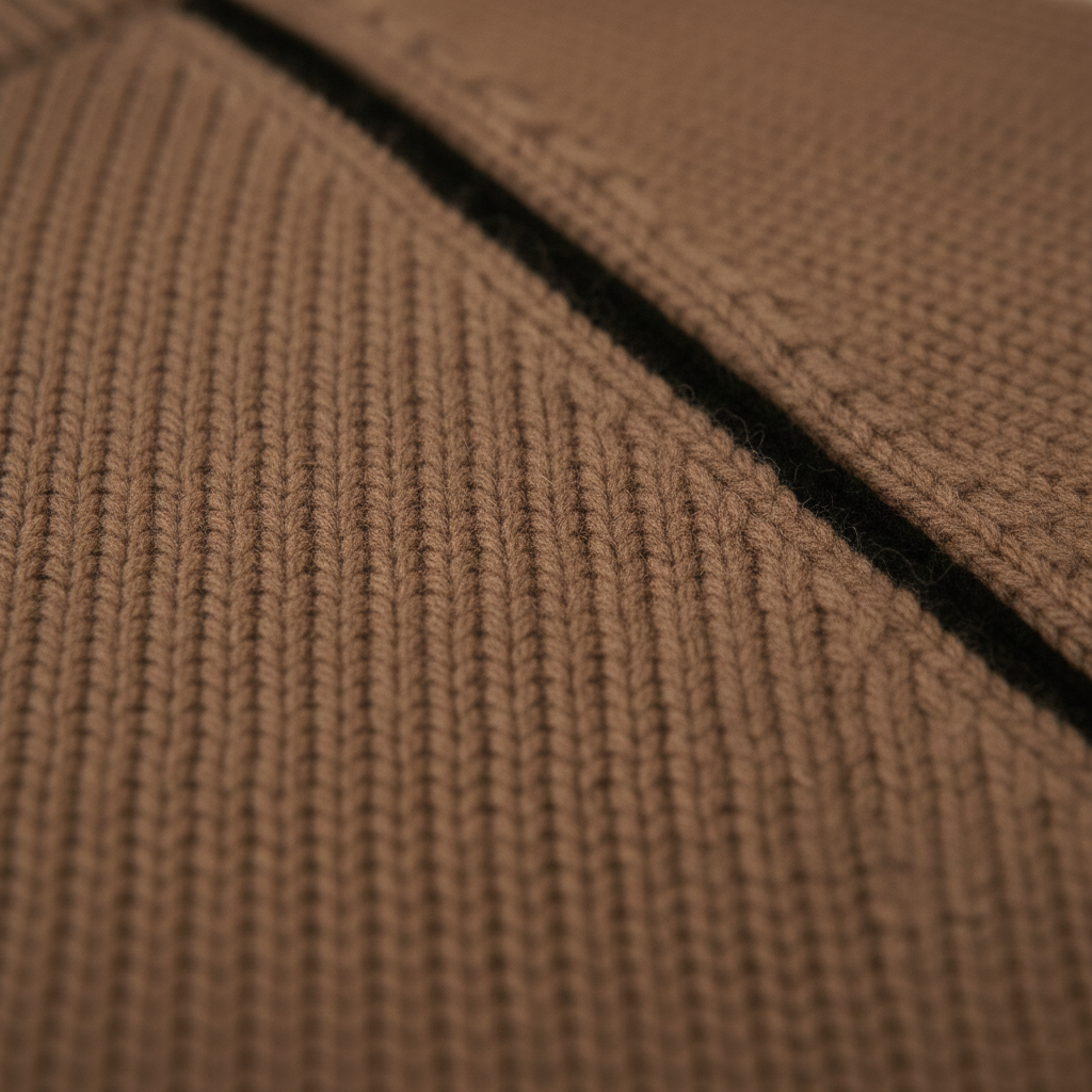 Corinne – Ribbed Turtleneck Jumper with Contrast Trim