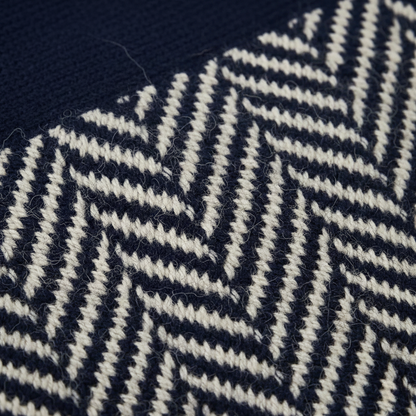 Kari – Herringbone Knit Turtleneck Jumper