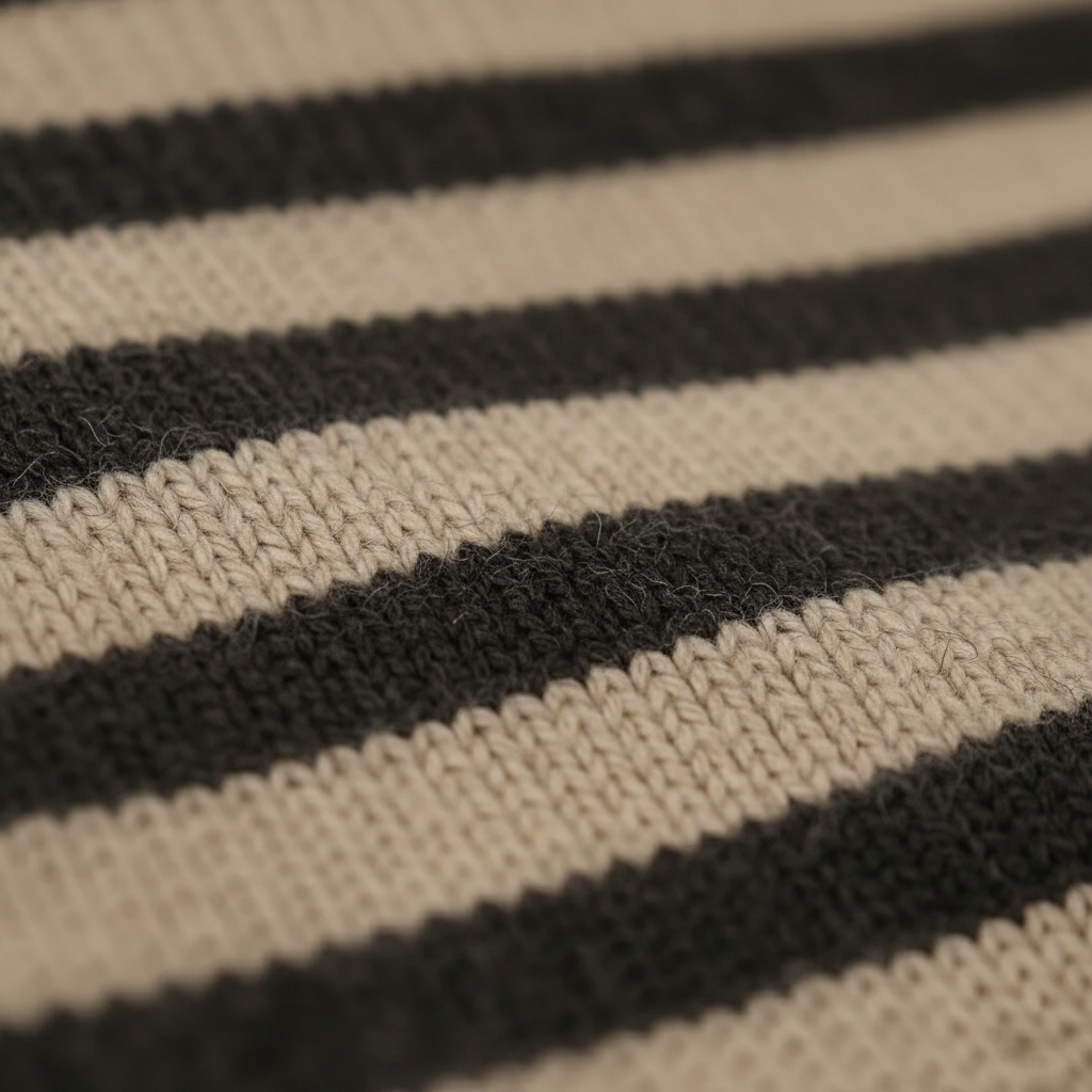 Millicent – Striped Turtleneck Knit Jumper