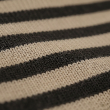 Millicent – Striped Turtleneck Knit Jumper