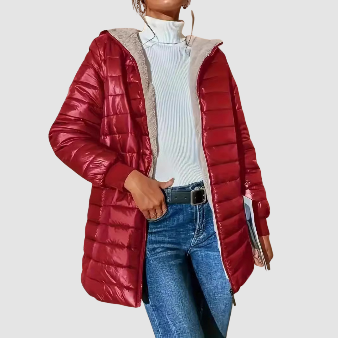 Alvina – Fleece-Lined Quilted Puffer Coat