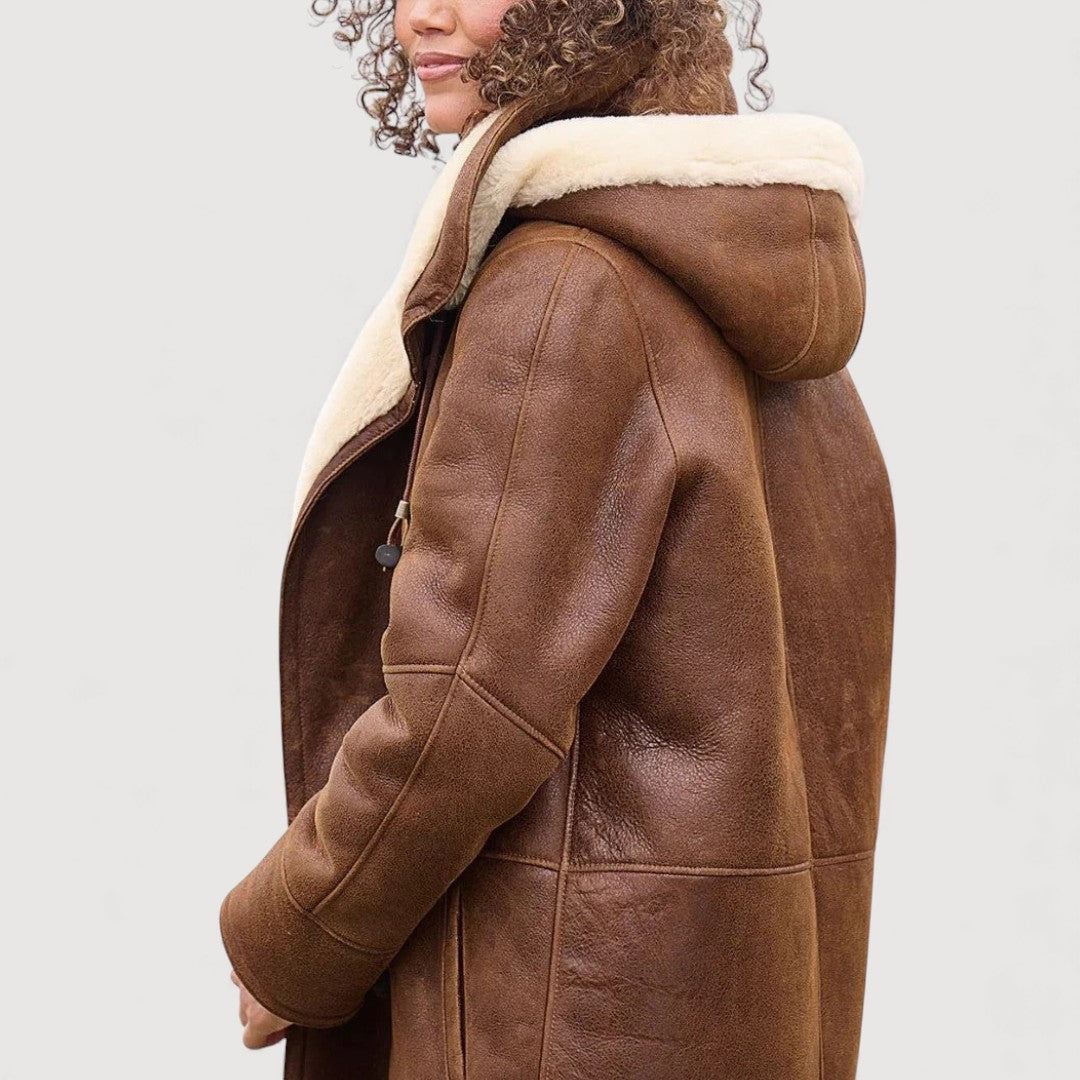 Marlene – Faux-Shearling Lined Toggle Coat