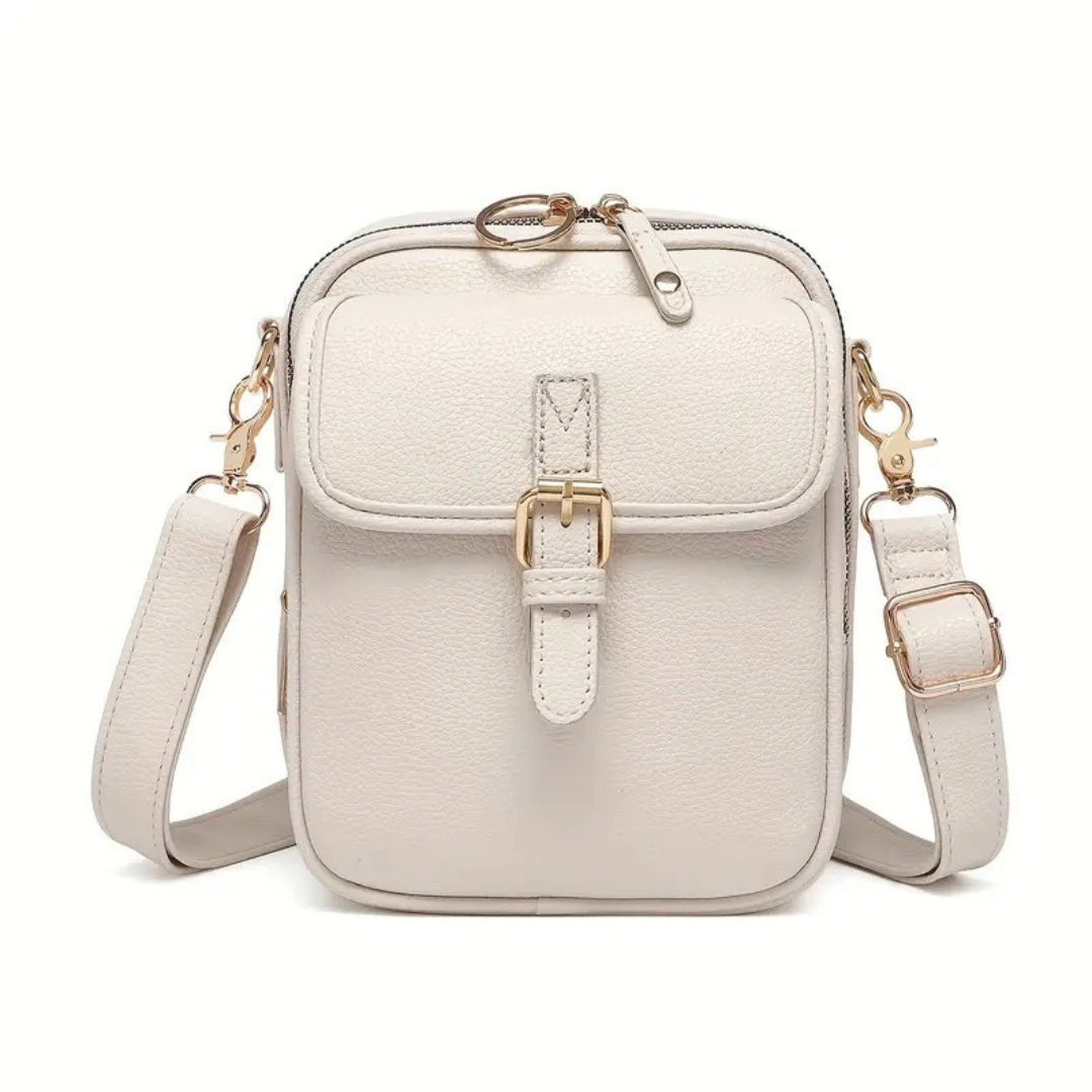 Kristy – Structured Buckle Crossbody Bag