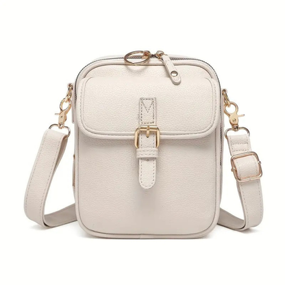 Kristy – Structured Buckle Crossbody Bag