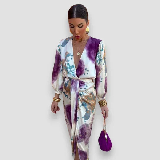 Mila | Elegant V-Neck Dress