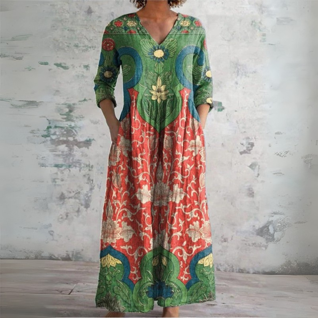 Amani | Vintage Floral Maxi Dress