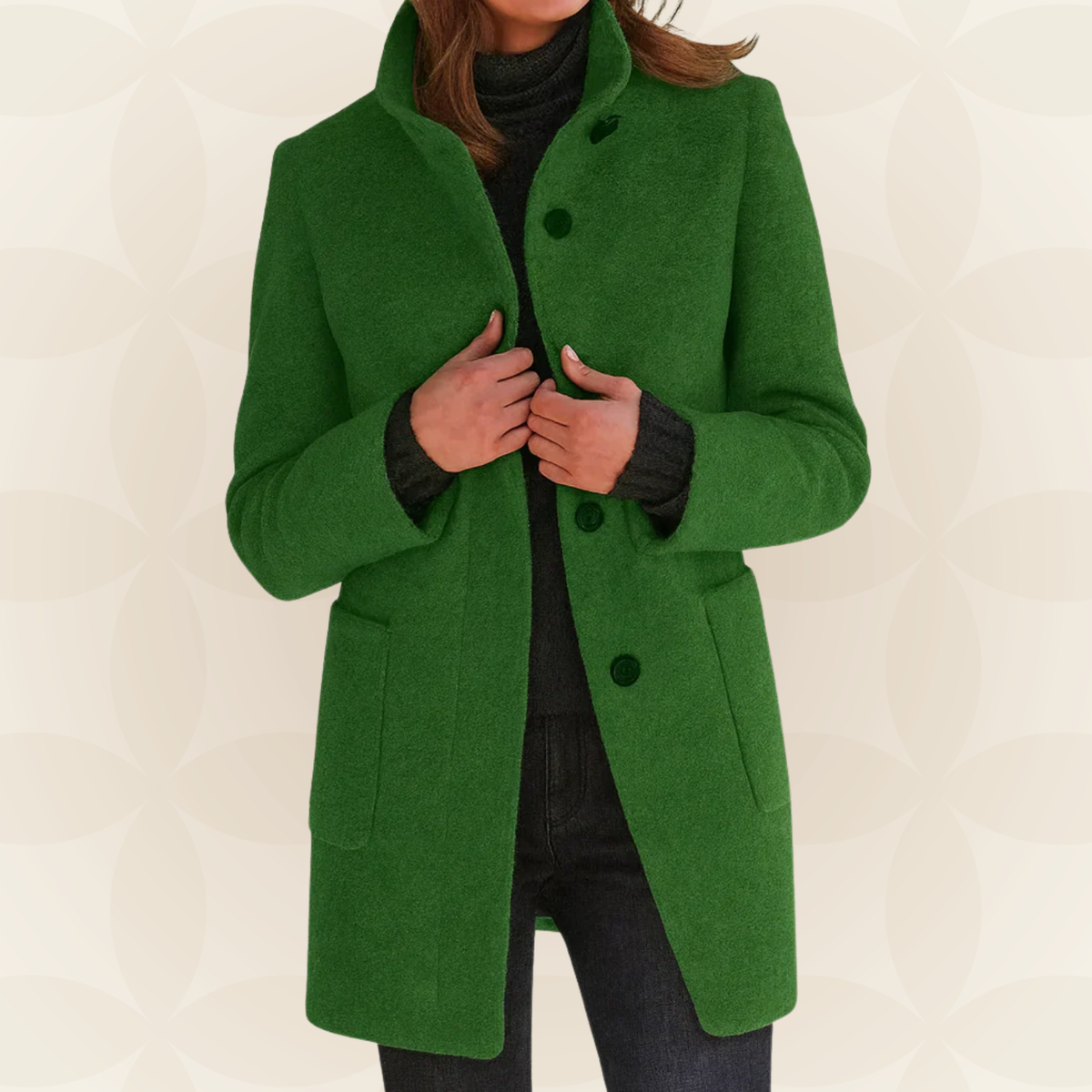 Susanne – Tailored High-Collar Winter Coat