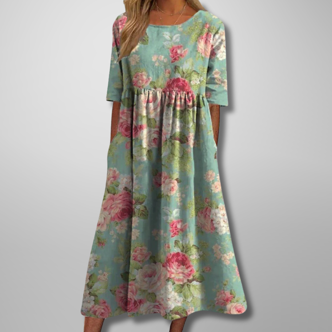 Faye | Relaxed Floral Midi