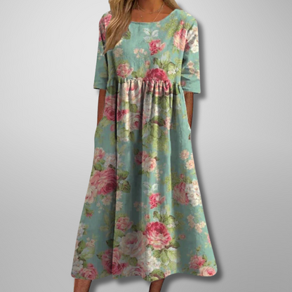 Faye | Relaxed Floral Midi