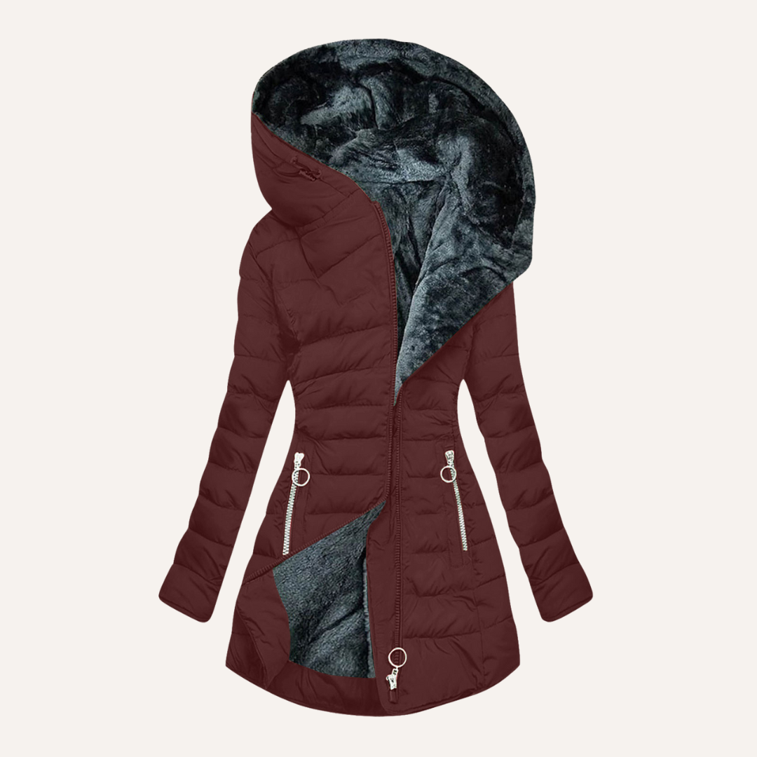 Elvira – Quilted Fur-Lined Hooded Coat
