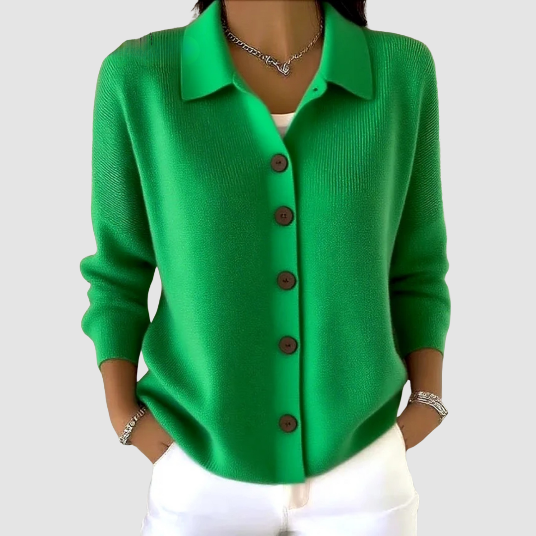 Kristen – Button-Up Knit Cardigan
