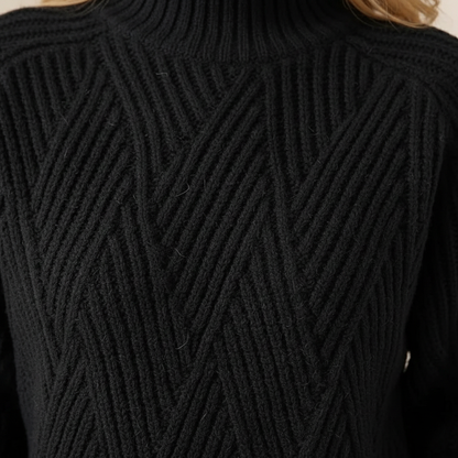 Emily – Chunky Knit Turtleneck Jumper