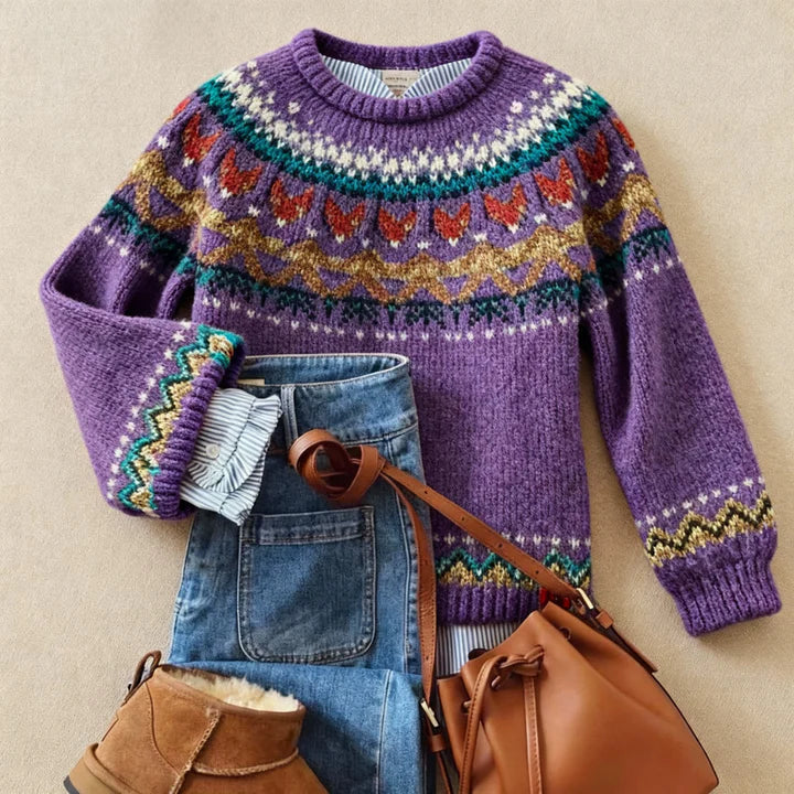 Madeline – Fair Isle Knit Jumper