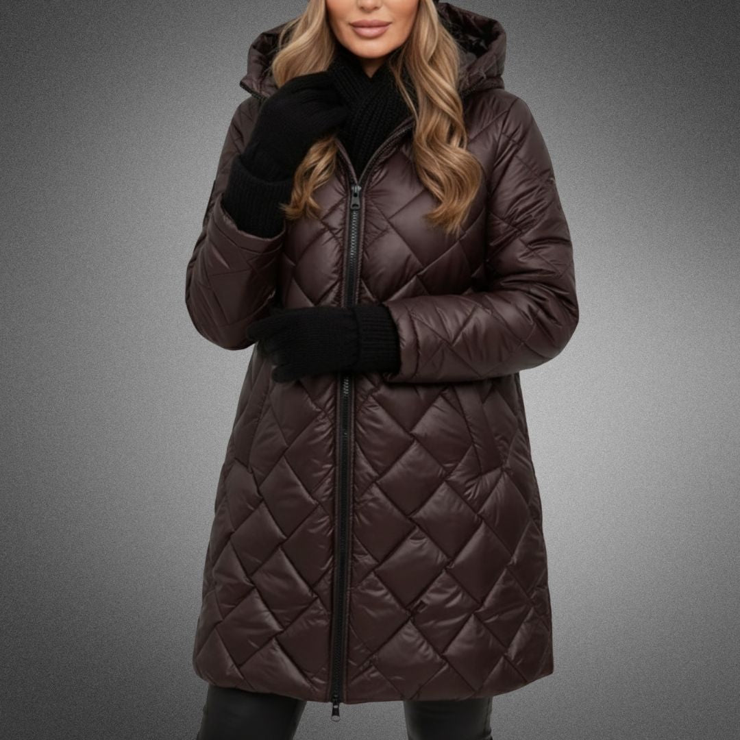 Thelma – Quilted Longline Padded Coat