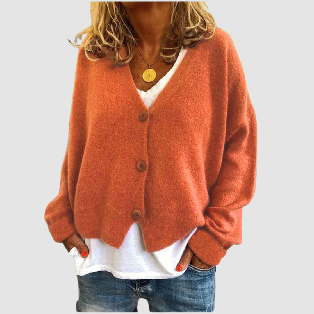 Patricia – Soft Knit Button-Up Cardigan