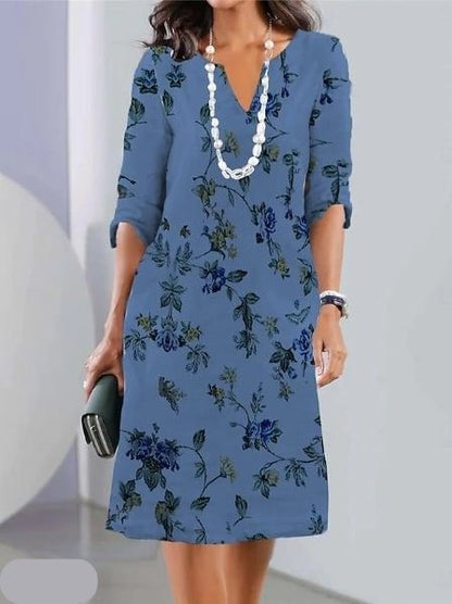 Rosemary – Floral Print Midi Dress