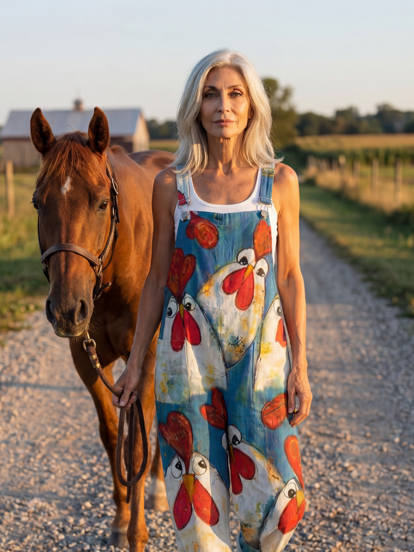 Natalie | Playful Motif Jumpsuit