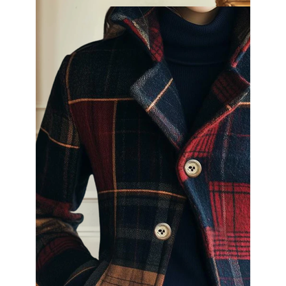 Anne – Classic Plaid Tailored Jacket