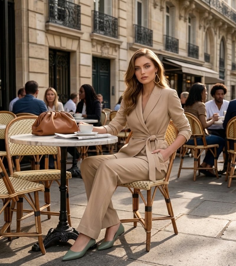 Nita – Tailored Wide-Leg Two-Piece Set