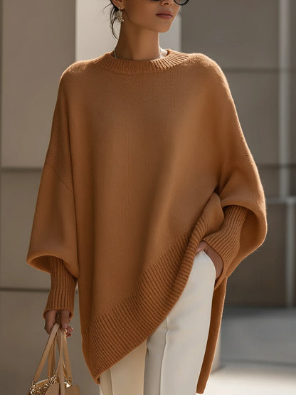 Deborah – Oversized Asymmetric Knit Jumper