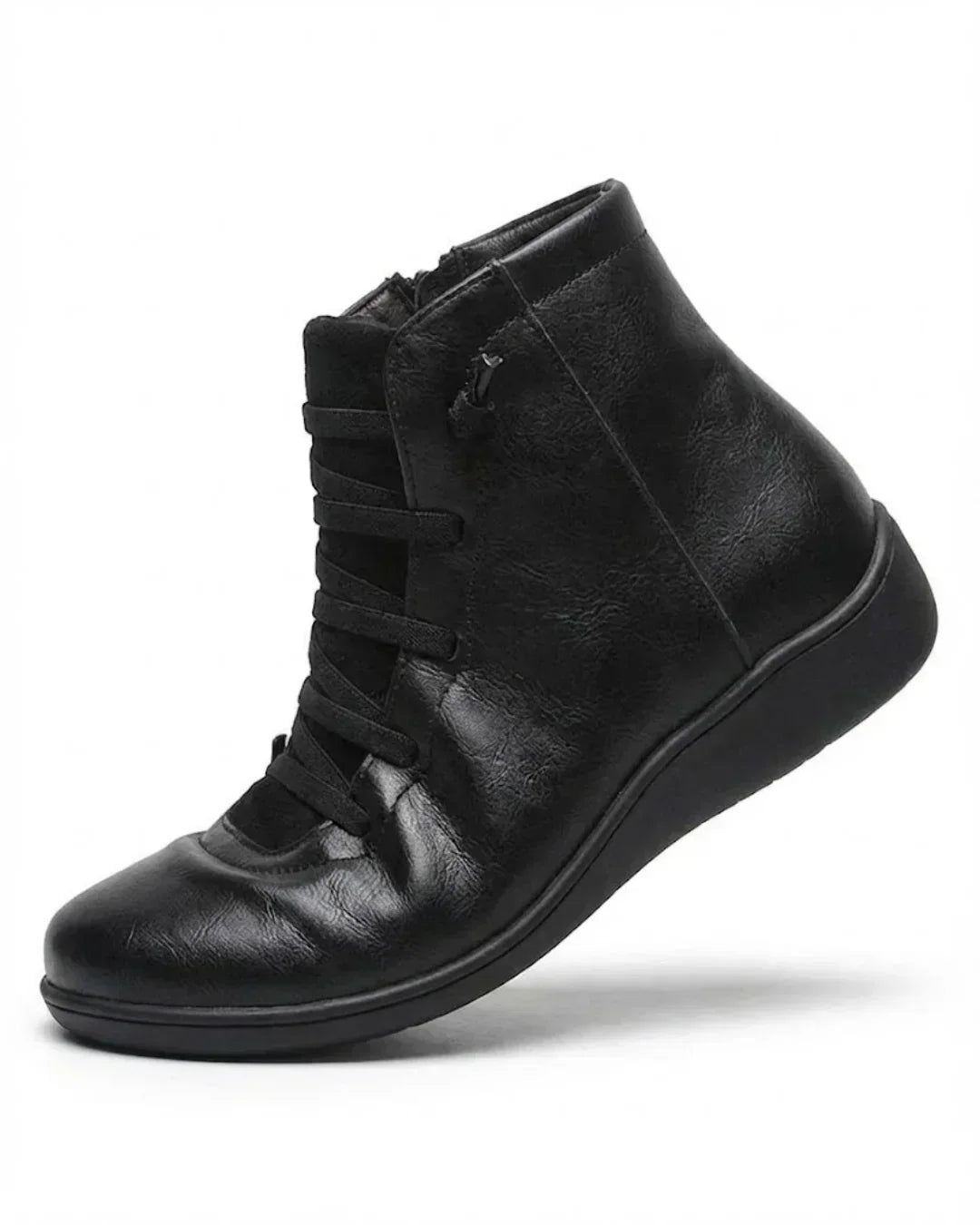 Carla – Lace-Up High-Top Ankle Boots