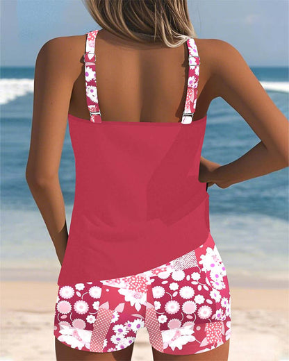 Della | Two-Piece Swimsuit with Comfortable Fit and Floral Beach Style
