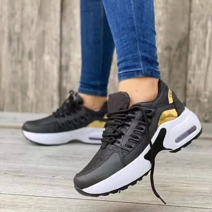 Geraldine – Lace-Up Cushioned Everyday Sneakers