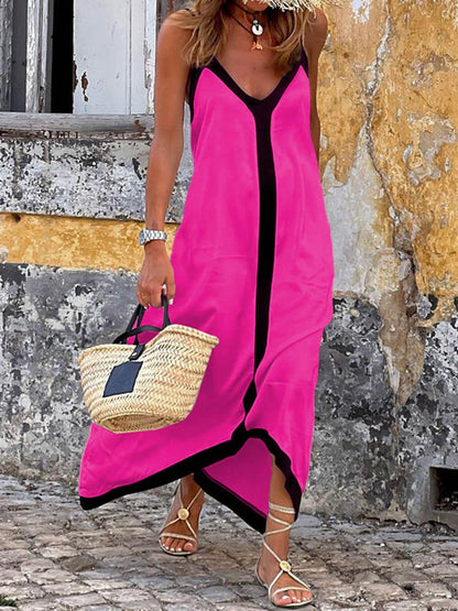 Cassidy | Island Style Lavechic Colourblock Midi Dress Look