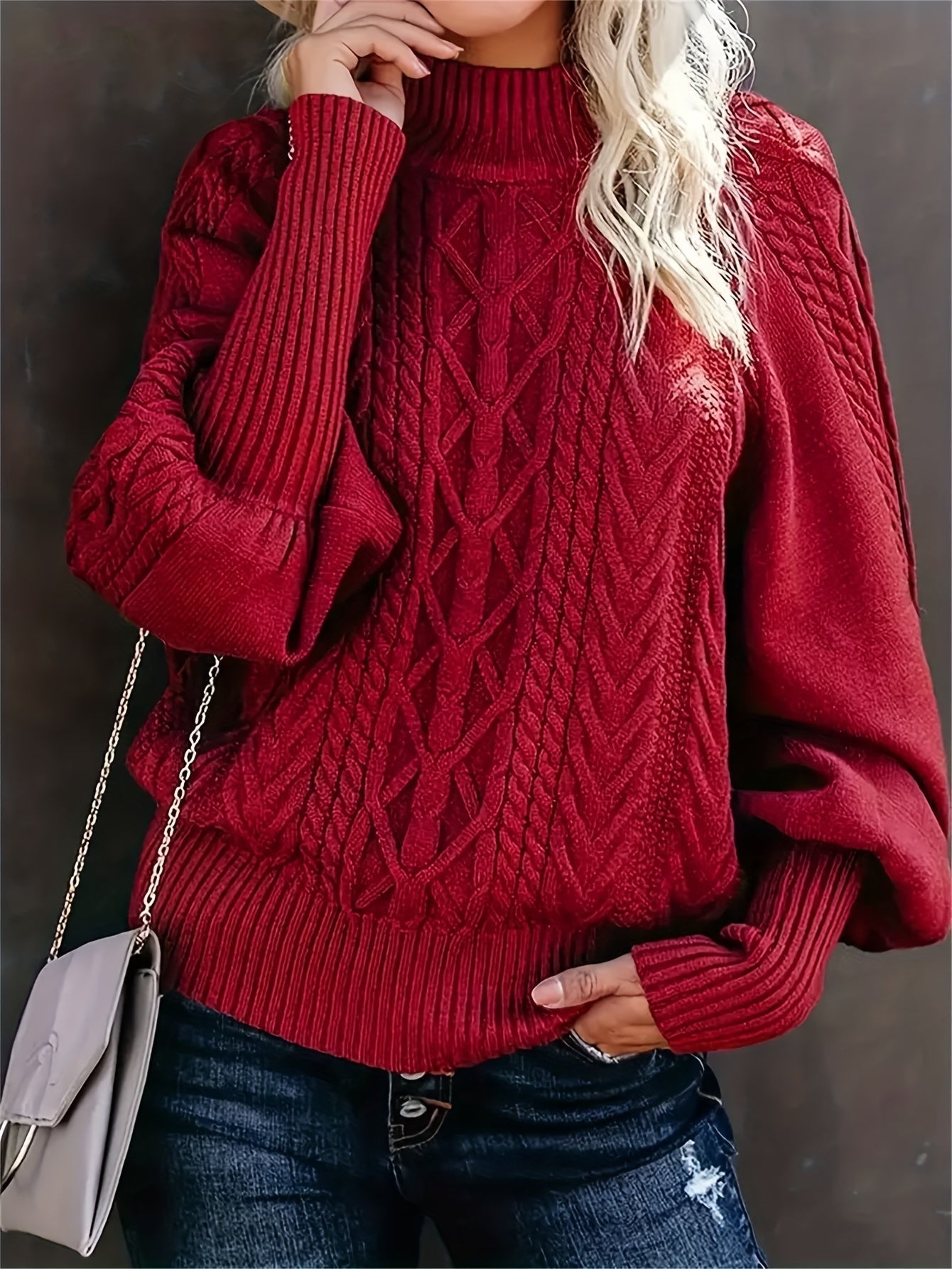 Rosemary – Cable-Knit Turtleneck Jumper