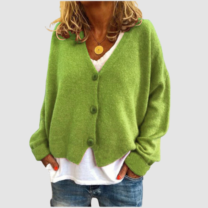 Patricia – Soft Knit Button-Up Cardigan