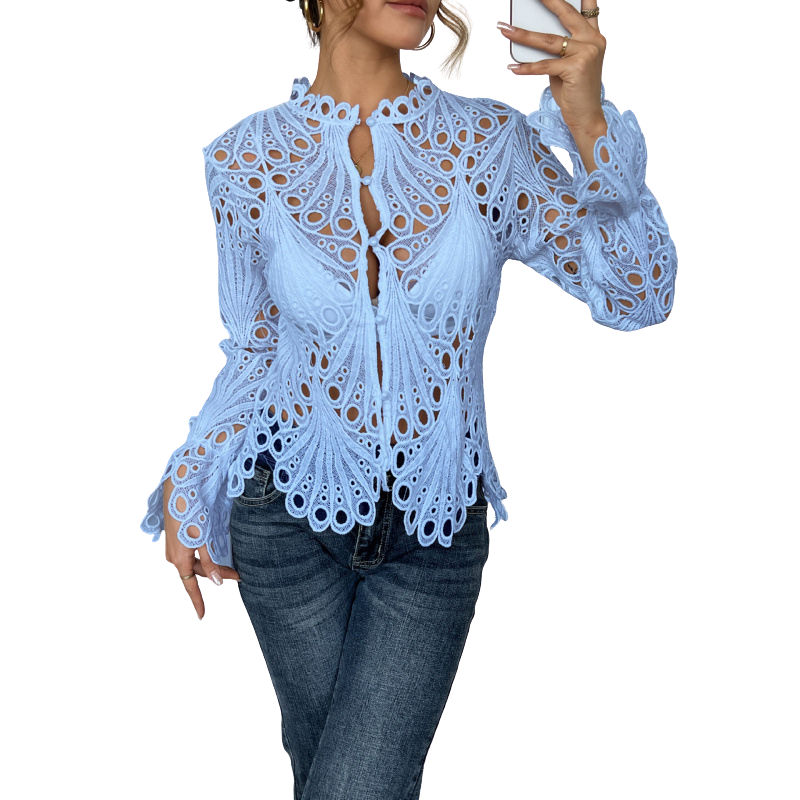 Thelma | Modern Hollow Detail Blouse