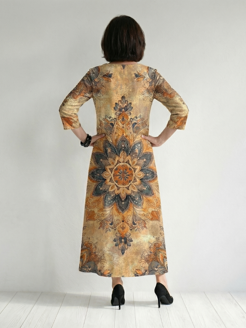Nasrin | Gentle Floral Midi Dress