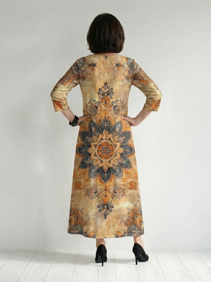 Nasrin | Gentle Floral Midi Dress