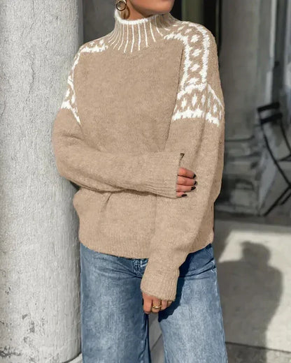 Jessica – Nordic Knit Turtleneck Jumper
