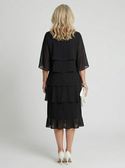 Emma | Layered Tier Midi Dress