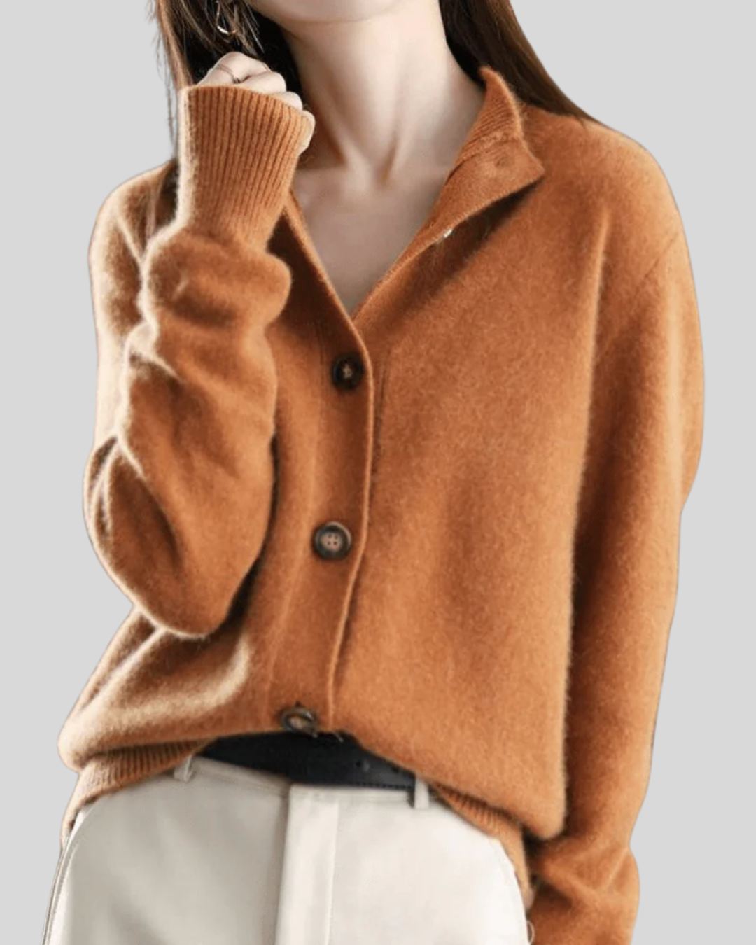 Gabriella – Soft Knit Button-Down Cardigan