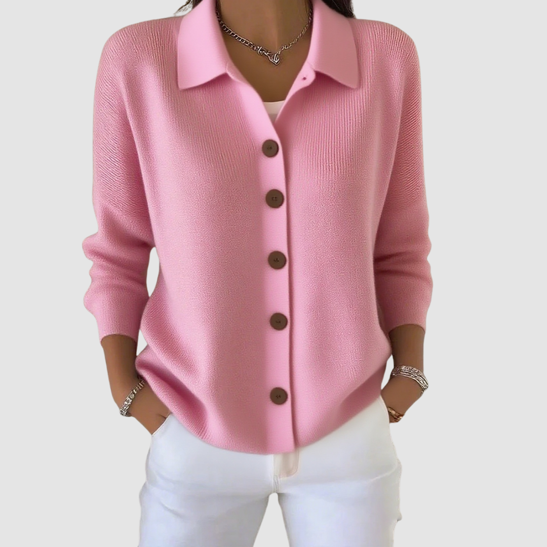 Kristen – Button-Up Knit Cardigan