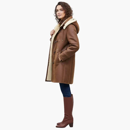 Marlene – Faux-Shearling Lined Toggle Coat