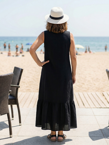 Janie | Easy Drape Midi Dress