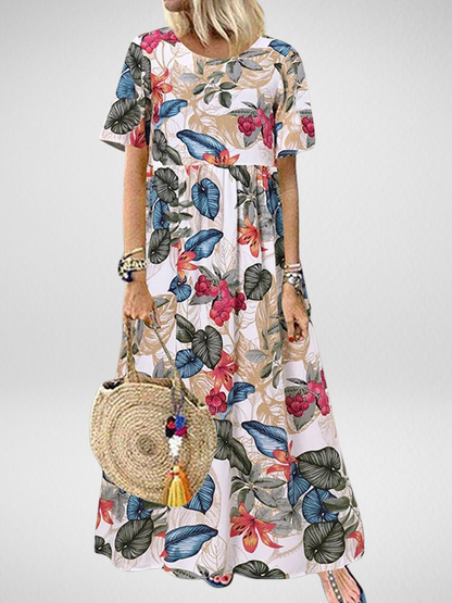 Saira | Boho Floral Maxi Dress