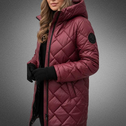 Thelma – Quilted Longline Padded Coat