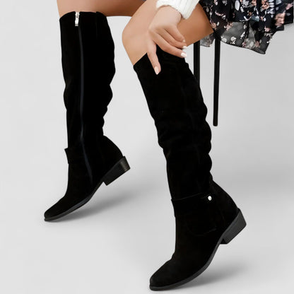 Juanita – Knee-High Western Slouch Boots