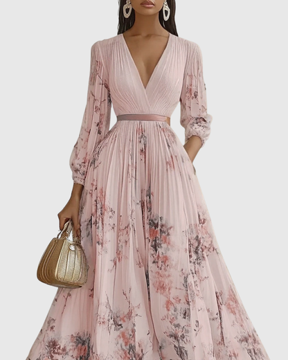 Fern | Elegant Pleated Maxi Dress