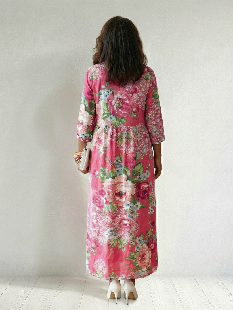 Maria – Floral Print Relaxed Maxi Dress