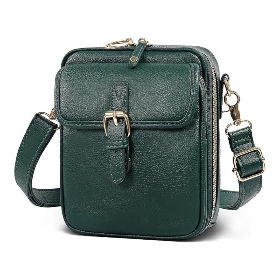 Kristy – Structured Buckle Crossbody Bag
