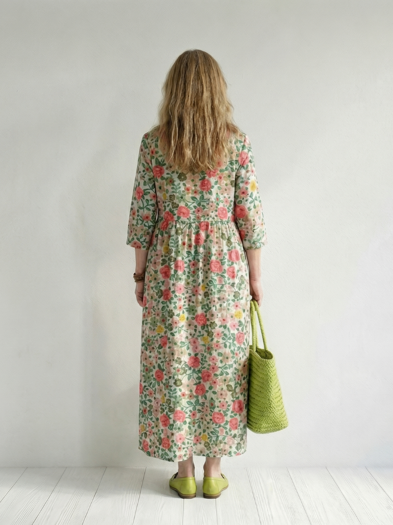 Danni | Scatter Flower Midi Dress