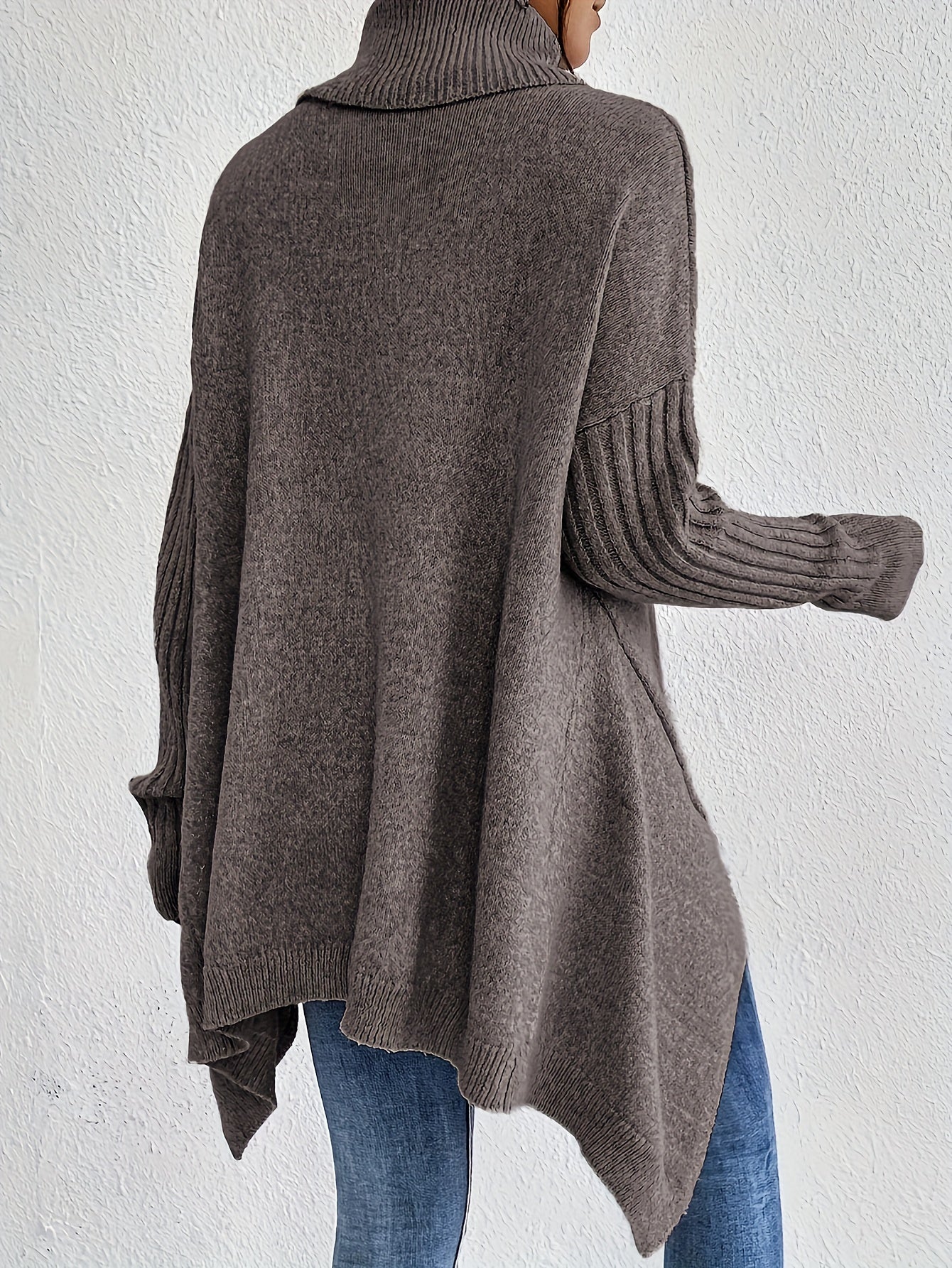 Karen – Oversized Turtleneck Knit Jumper