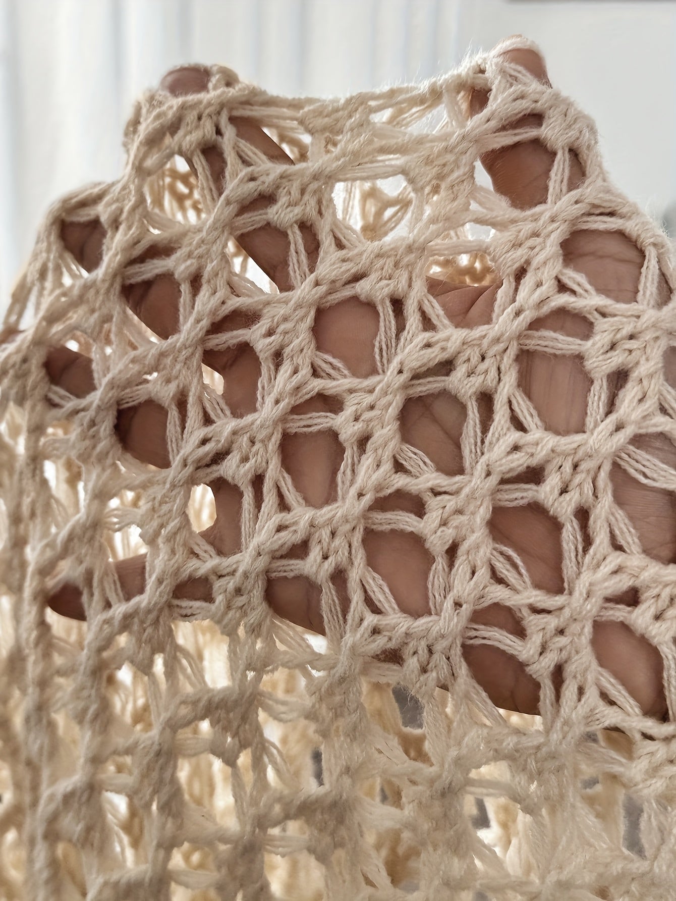 Crystal | Open Knit Drape Cardigan